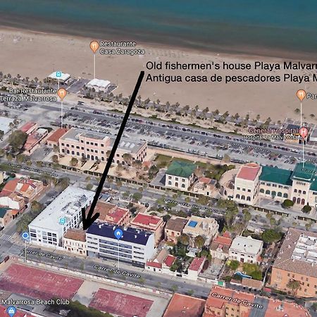 Old Fisherman'S House In Malvarrosa Beach فالنسيا المظهر الخارجي الصورة